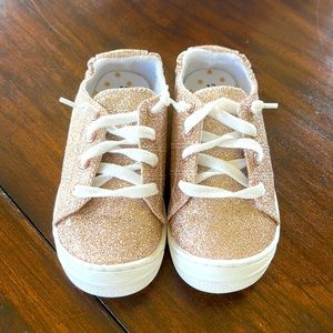 Brand new rose gold glitter sneakers
